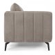 Selena 3 pers. sofa - camel brun stof og sort metal