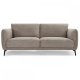 Selena 3 pers. sofa - camel brun stof og sort metal
