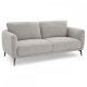 Selena 3 pers. sofa - gr stof og sort metal