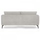 Selena 3 pers. sofa - gr stof og sort metal