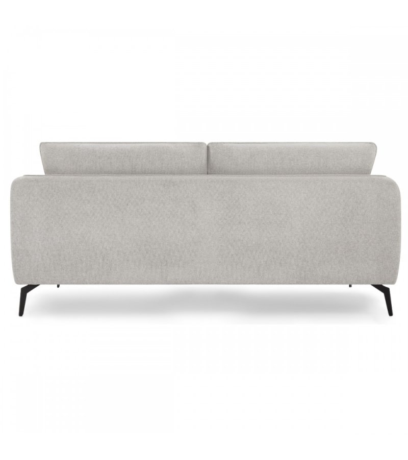 Selena 3 pers. sofa - gr stof og sort metal