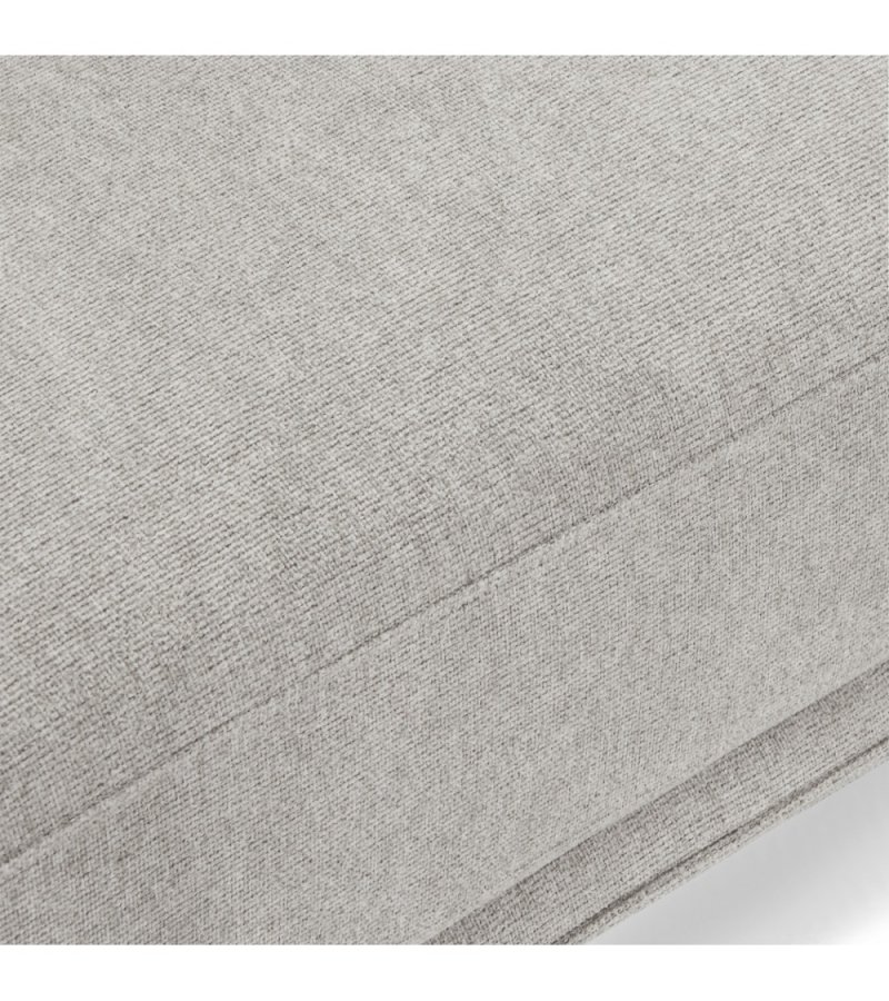 Selena 3 pers. sofa - gr stof og sort metal