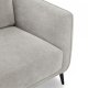 Selena 3 pers. sofa - gr stof og sort metal