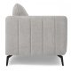 Selena 3 pers. sofa - gr stof og sort metal