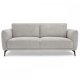 Selena 3 pers. sofa - gr stof og sort metal