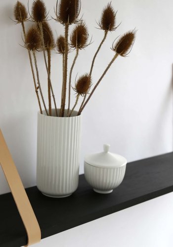 NocNoi Harre Vig vghylde - sort olieret egetr m. natur lderstrop, 50-100