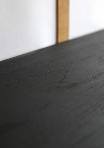 NocNoi Harre Vig vghylde - sort olieret egetr m. natur lderstrop, 50-100