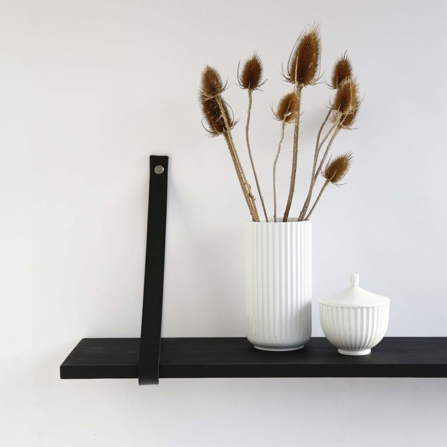 NocNoi Harre Vig vghylde - sort olieret egetr m. sort lderstrop, 50-100