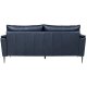 Soul 3 pers. sofa - sort semianilin lder og sort metal