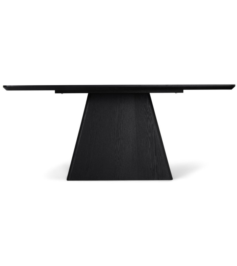 Star spisebord, rektangulr - sort egefinér (90x180)