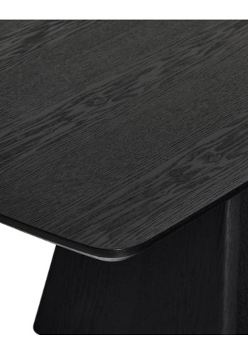 Star spisebord, rektangulr - sort egefinér (90x180)