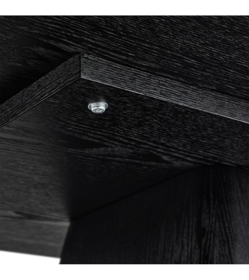 Star spisebord, rektangulr - sort egefinér (90x180)