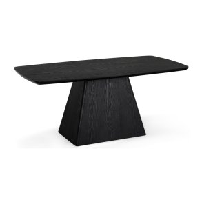 Star spisebord, rektangulr - sort egefinér (90x180)