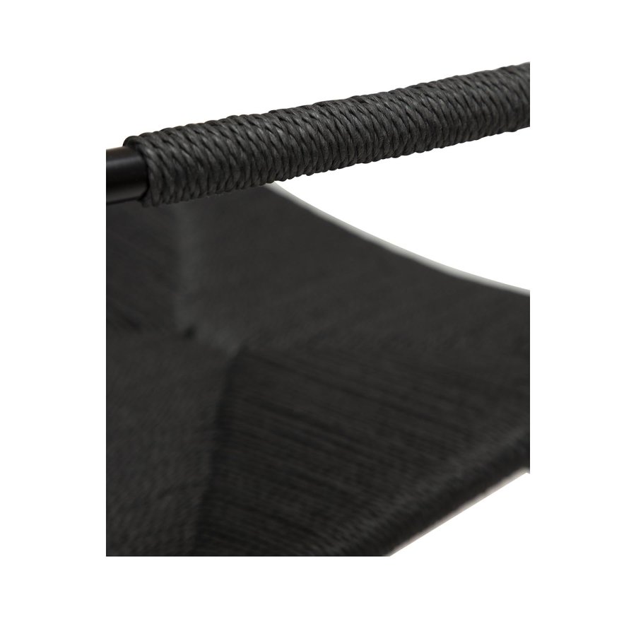 DAN-FORM Stiletto spisebordsstol, m. armln - sort papir snor og sort stl