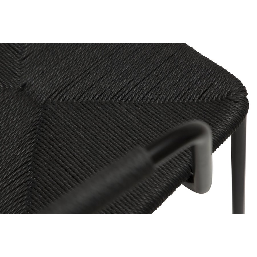 DAN-FORM Stiletto spisebordsstol, m. armln - sort papir snor og sort stl