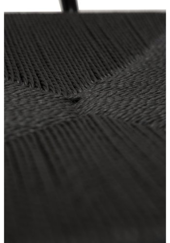 DAN-FORM Stiletto spisebordsstol, m. armln - sort papir snor og sort stl