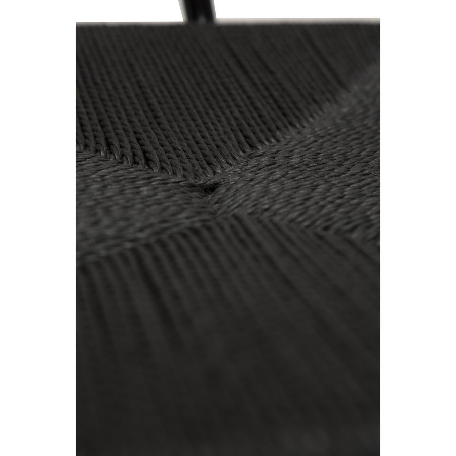 DAN-FORM Stiletto spisebordsstol, m. armln - sort papir snor og sort stl