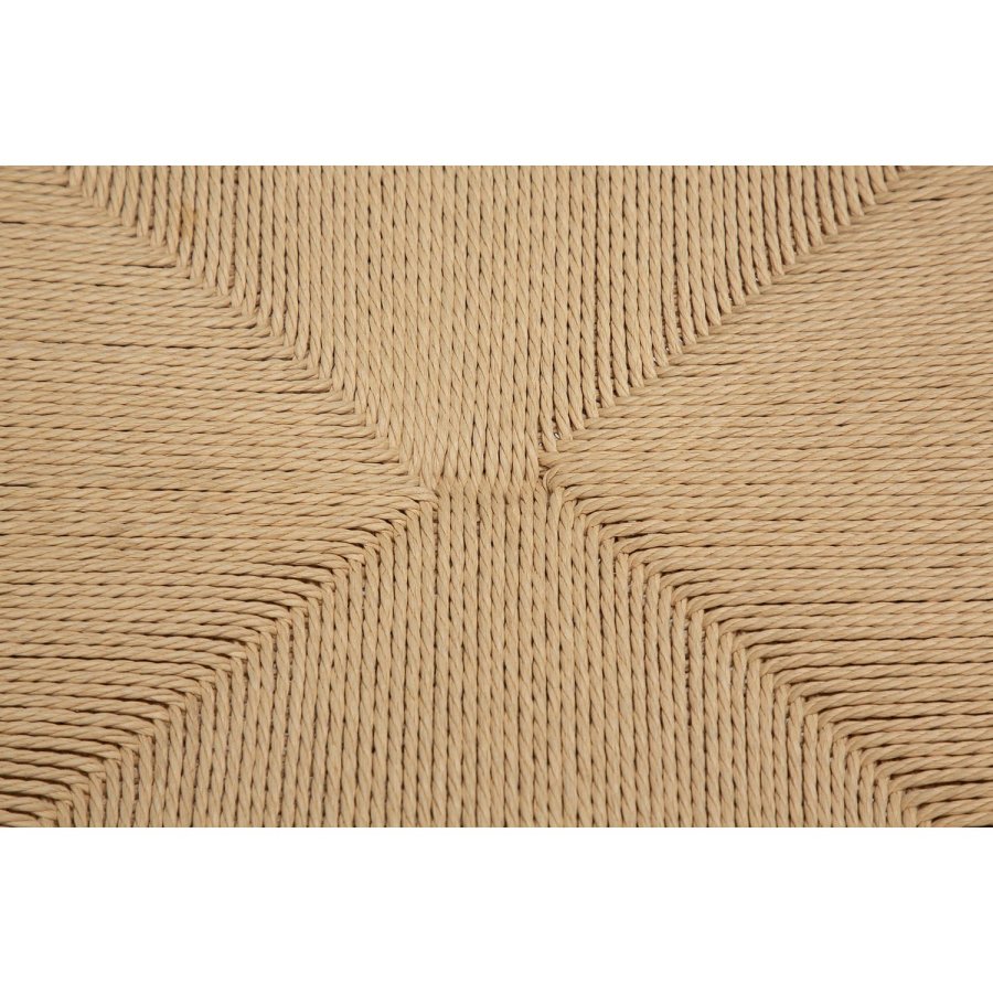 DAN-FORM Stiletto spisebordsstol, m. armln - natur papir snor og sort stl