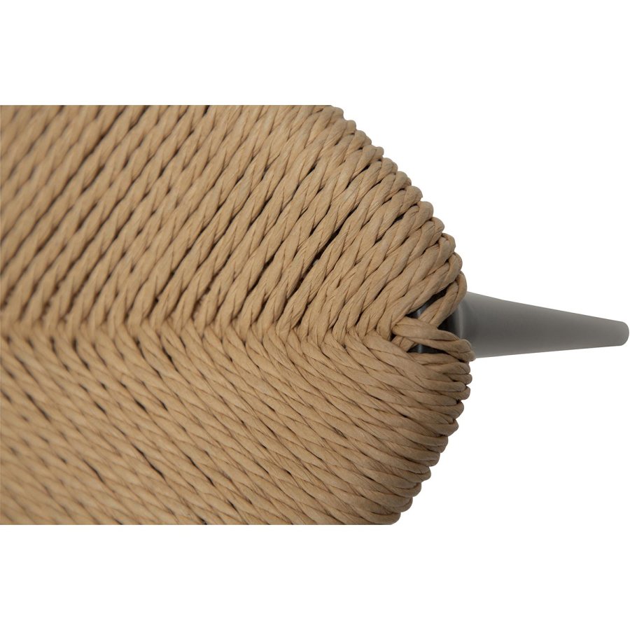 DAN-FORM Stiletto spisebordsstol, m. armln - natur papir snor og sort stl