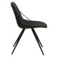 DAN-FORM Sway spisebordsstol - sort stof og sort stl
