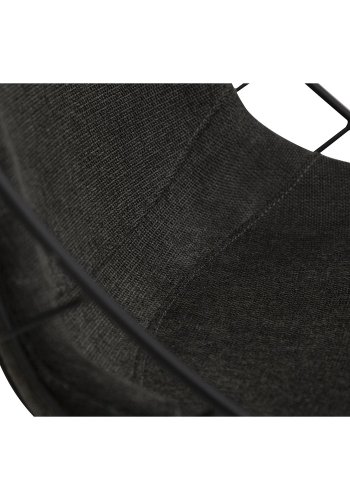 DAN-FORM Sway spisebordsstol - sort stof og sort stl