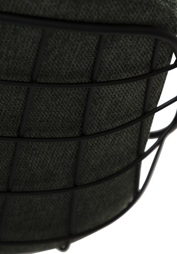 DAN-FORM Sway spisebordsstol - grn stof og sort stl