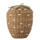 BLOOMINGVILLE MINI Pelino Kurv m/lg, Brun, Rattan