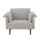 BLOOMINGVILLE Chesham loungestol, m. armln - rhvid polyester og eg