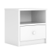 Babydreams sengebord til brn, m. 1 rum og 1 skuffe - hvid laminat (39,5x30,5)