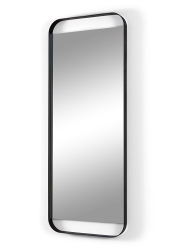 SPINDER DESIGN Rex M vgspejl, rektangulr - spejlglas og sort stl (120x46)
