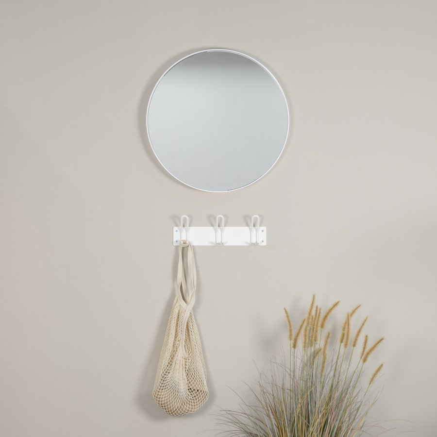 SPINDER DESIGN Miles 3 knagerkke, m. 3 knager - hvid stl