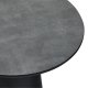 Tango sofabord, rund - antracitgr marmorlook melamin og sort finér (45)