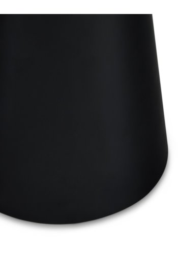 Tango sofabord, rund - lysegr marmorlook melamin og sort finér (45)