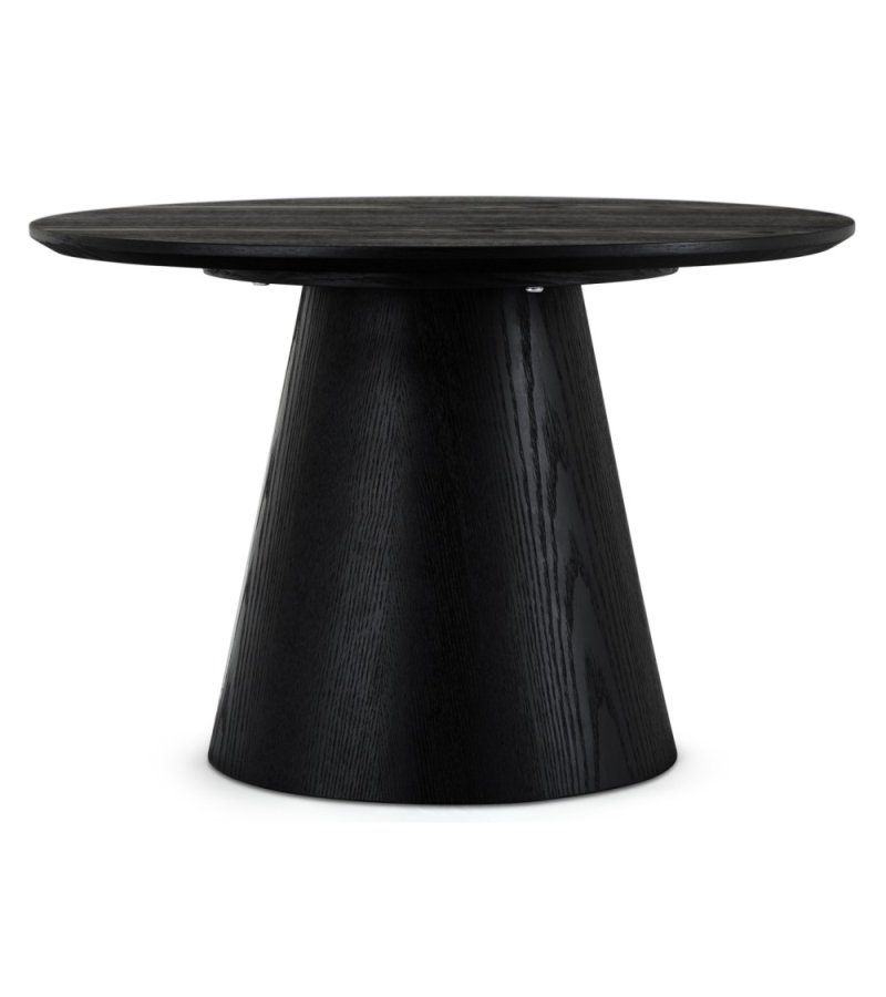 Tango sofabord, rund - sort egefinér (60)