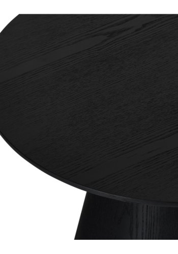 Tango sofabord, rund - sort egefinér (60)