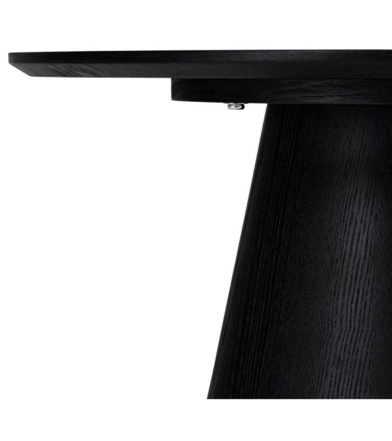 Tango sofabord, rund - sort egefinér (60)