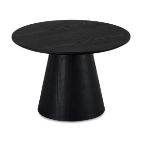 Tango sofabord, rund - sort egefinér (60)