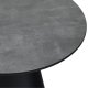Tango sofabord, rund - antracitgr marmorlook melamin og sort finér (60)