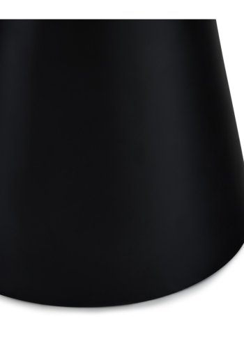 Tango sofabord, rund - lysegr marmorlook melamin og sort finér (60)