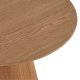 Tango sofabord, rund - natur egefinér (60)