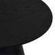 Tango sofabord, rund - sort egefinér (80)