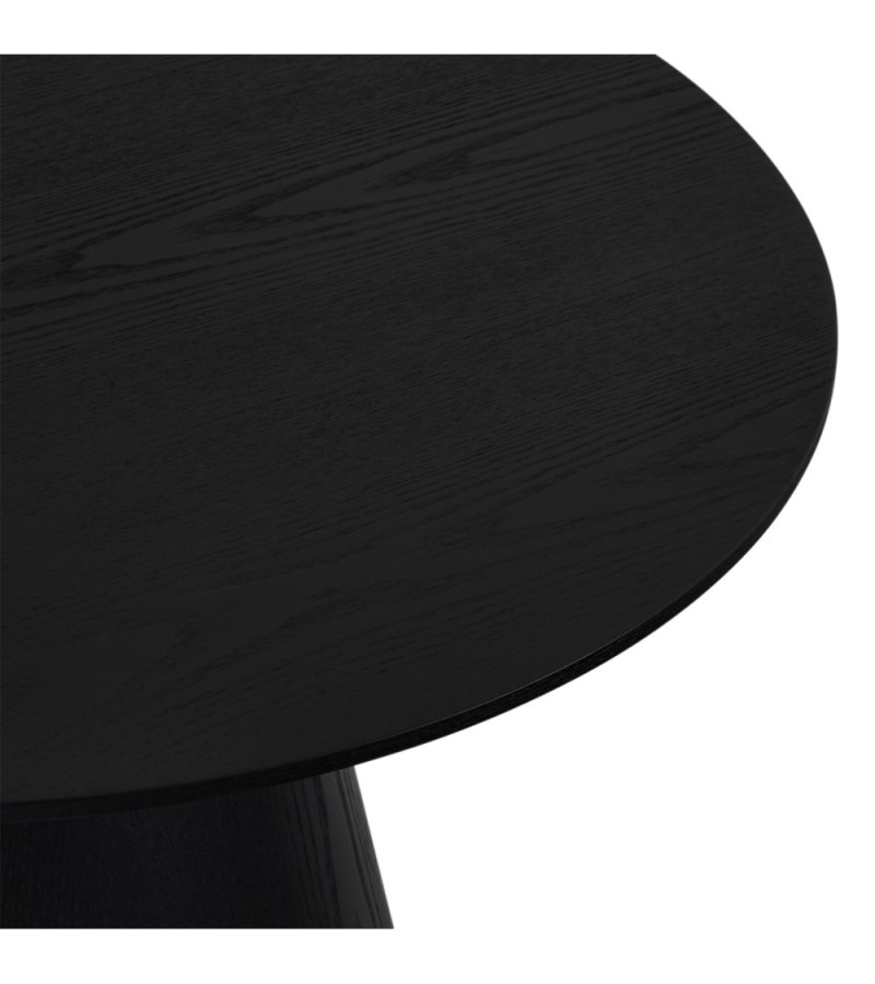 Tango sofabord, rund - sort egefinér (80)