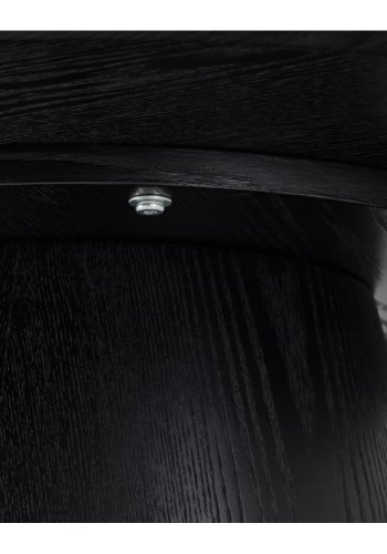 Tango sofabord, rund - sort egefinér (80)