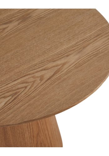 Tango sofabord, rund - natur egefinér (80)