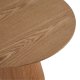 Tango sofabord, rund - natur egefinér (80)