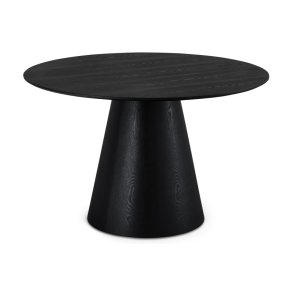 Tango spisebord, rund - sort egefinér (120)