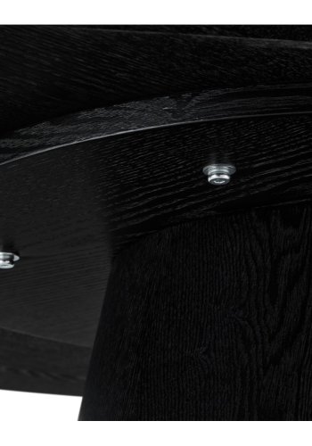 Tango spisebord, rund - sort egefinér (120)