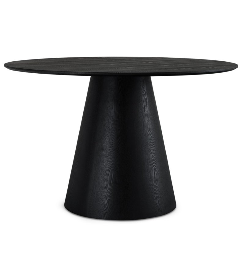 Tango spisebord, rund - sort egefinér (120)