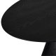 Tango spisebord, oval - sort egefinér (90x160)
