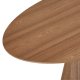 Tango spisebord, oval - natur egefinér (90x160)